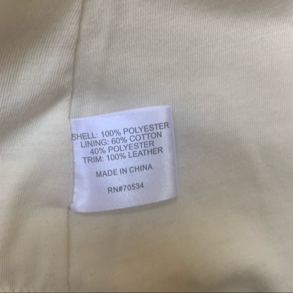 ORVIS Cozy Teddy Bear Sherpa Jacket Leather Patch - Picture 10 of 12